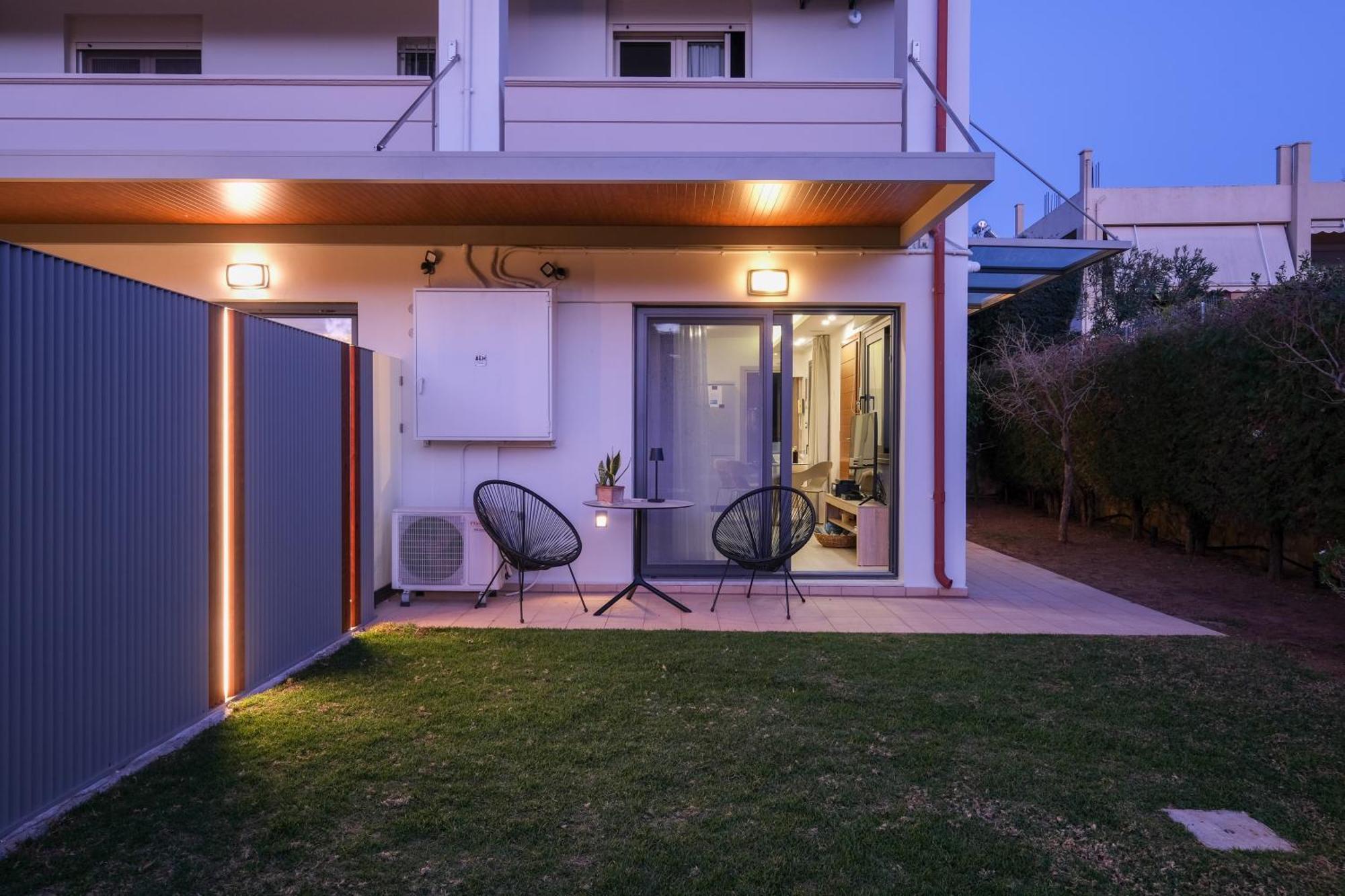 Glaros Casa Verde - Cozy Flat With Garden Near Beach Kato Daratso Esterno foto