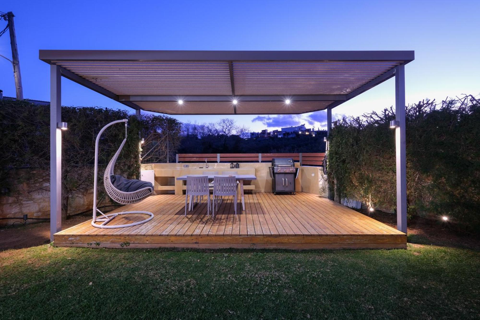 Glaros Casa Verde - Cozy Flat With Garden Near Beach Kato Daratso Esterno foto