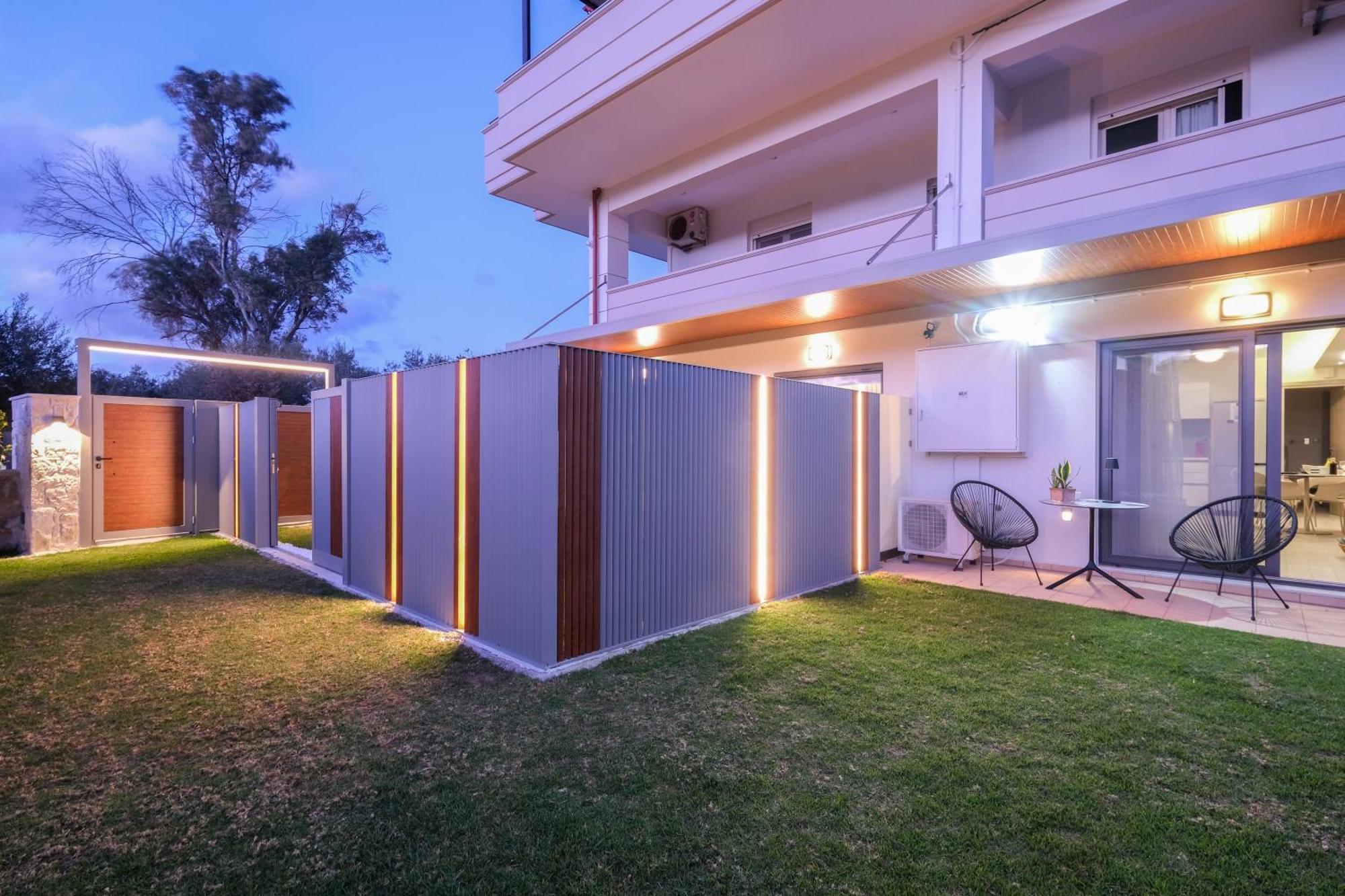 Glaros Casa Verde - Cozy Flat With Garden Near Beach Kato Daratso Esterno foto
