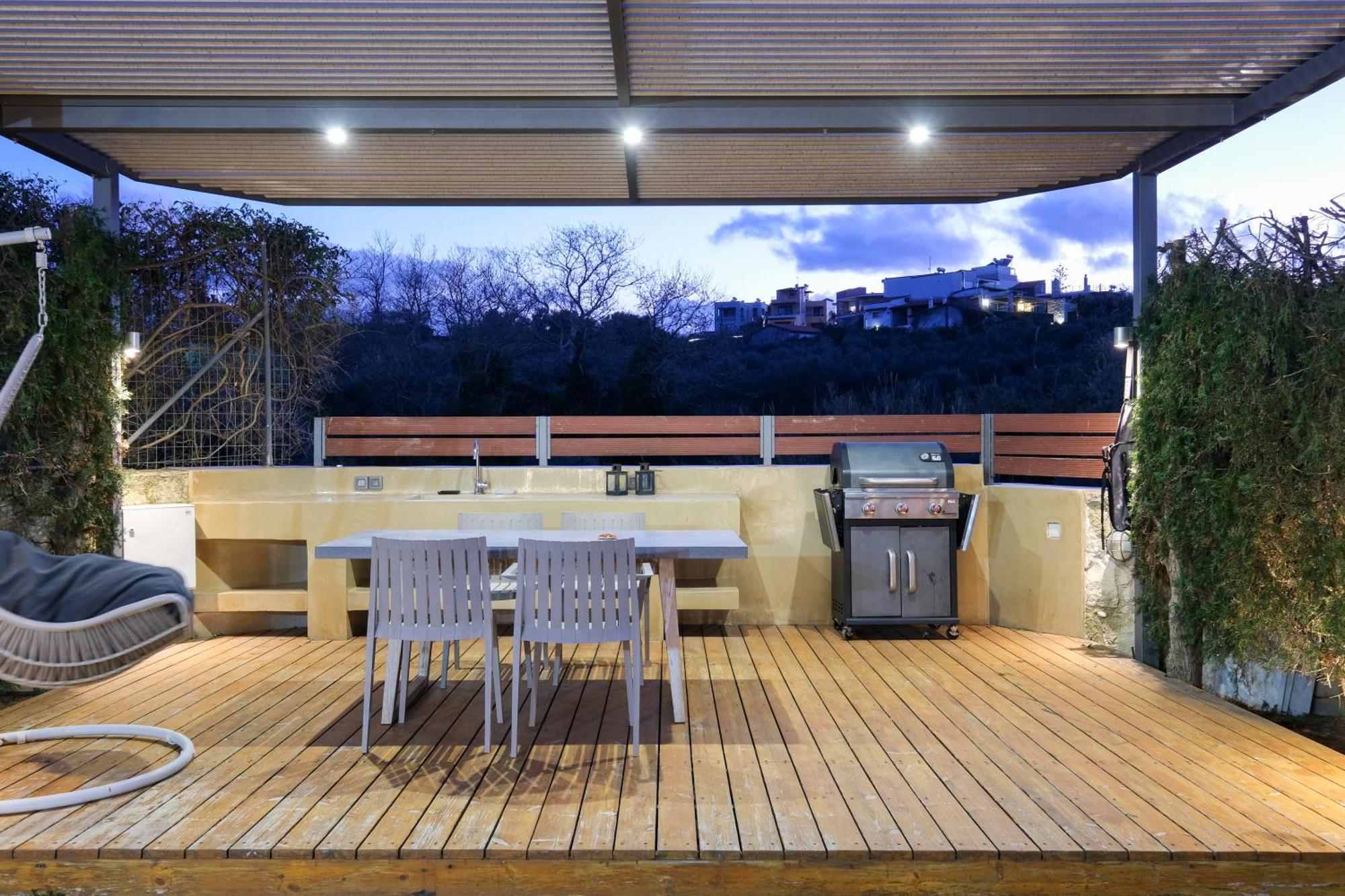 Glaros Casa Verde - Cozy Flat With Garden Near Beach Kato Daratso Esterno foto